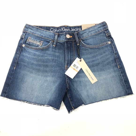 Calvin Klein Cutoff Denim Shorts Size 26 - Picture 2 of 7